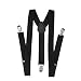 Produktbild Banbie8409 Verstellbare Klammer Clip-on Unisex Hose Elastic Child Y-Back Hosenträger-Y Schwarz-Schwarz-