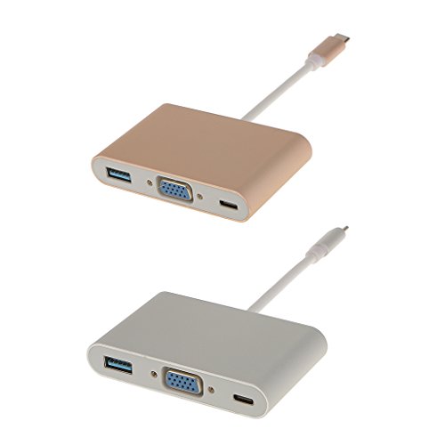 Generic Usb 3.1 Typ C Vga USB 3.0 Buchse AV-Adapterkabel Konverter Silber - 5