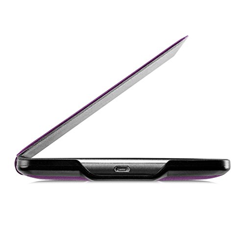 Kindle Paperwhite Hülle – eReader Slim Case Schutzhülle Tasche Etui mit Ruhemodus u. Magnetverschluss von u&h, in Lila - 4