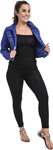 Xpression Fashion Ladies Cropped Denim Jackets Lightweight Top