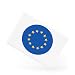 Produktbild European Union Europe Flag Drapeau Flagge Bandera Bandiera Keramik-Kühlschrankmagnet