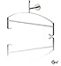Produktbild Gedotec Moderne Wand-Garderobe Stummer-Diener Edelstahl Herrendiener für die Wandmontage | Edelstahl matt gebürstet - Güte 1.4305 | Made IN Germany | Möbelbeschläge
