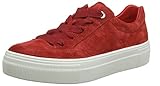 Red perfection! Origineller Plateau Sneaker mit üppigem Schnürsenkel. Feines Veloursleder in zartem altrosa rundet den Look gekonnt ab. Mit herausnehmbare Innensohle.