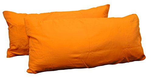 Kissenhüllen Kissenbezüge Microfaser 40×80 cm 2er-Set (Orange) - 2