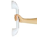 Vive Grab Bar Suction Shower Handle & Bathroom Balance Bar - Safety Hand Rail Support - Handicap, Elderly, Injury, Senior Assist Bath Handle, Non Skid (16 Inches)