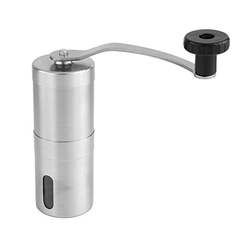 Preisvergleich Produktbild Peepheaven Tragbare Edelstahlschleifer-manuelle Schleifmaschine-Kaffeemaschine - Silber