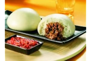 BONBIANCE Bapao Tjendrawasih Rind 12 Dampfbröttchen Fleisch Brötchen I Geignet für Warmwasser Bad oder Mikrowelle