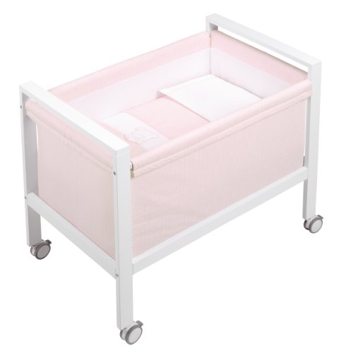 Petit Praia 50 x 80 x 75 cm Small Crib Moon White Orson Rosa