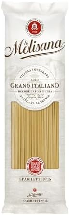 La Molisana, Spaghetti n. 15, Pasta da Solo Grano Italiano - Trafilata al Bronzo, Ruvida e Tenace con Eccellente Tenuta in Cottura - Confezione da 500 g