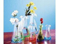 infactory Faltbare Kunststoff-Vasen „“ Color Tube““ 7er-Set – Faltbar, formbar unzerbrechlich – paßt einfach immer! - 7