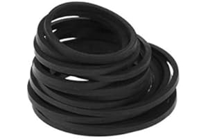 fivekim 20pcs Universal Cassette Tape Drive Belt, Black, Rubber, Square, 2mm, Assorted Sizes, for Recorders Walkman DVD Drive