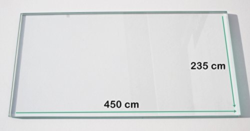 Khlschrank Einlegeboden / Glasplatte / Gemsefach  Klarglas 4 mm dick - 450 mm x 235  Direkt vom Glasereifachbetrieb!!!