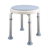 --- Esta silla giratoria de baño, la superficie azul se puede girar 360°, adecuado para personas mayores, mujeres, personas con discapacidad, etc., altura ajustable, también es un taburete de baño y silla de salón que les gusta a los niños. Adecuado para baños, dormitorios, baños, residencias de ancianos.