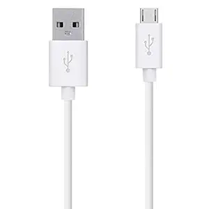 USB Cable for Huawei Y9 2019 USB Cable | Micro USB Data Cable | Quick Fast Charging Cable | Charger Cable | High Speed Data Transfer Android V8 Cable (2.4 Amp, 1 m, White)