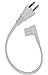 Price comparison product image FlexsonFlexson 0.35m Short Power Cable for SONOS PLAY:1 & SONOS ONE  - White (EU)