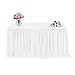 Produktbild FAMIROSA Tischrock, Ruffle Tutu Tischsockel für Bankett, Hochzeit, Geburtstagsfeier, Baby-Dusche und Familienfeier - Weiß 6 ft
