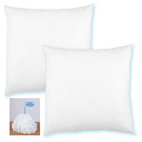Kissenfüllung 30×30 Füllkissen Dekokissen Polyester Premium, 2er Pack - 2