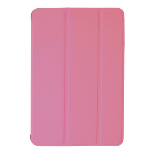 Khomo iPad Mini 1, 2, 3 Hülle Case Rosa Transparent Gehäuse mit doppelten Schutz ultra dünn und leicht, Smart Cover – Clear Pink - 2