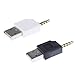 Produktbild MagiDeal 2 Stücke USB 2.0 Auf 3,5 Mm Adapter Für Apple IPod Shuffle 1. Generation