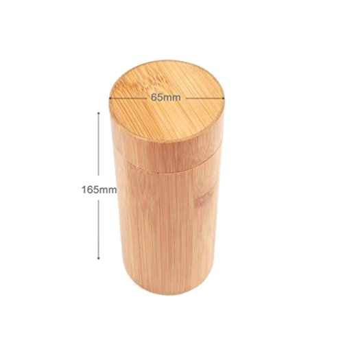 HUPLUE Herren Brillenetui Beige bambus f