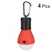 Produktbild Mobestech 4 stücke Mini Tragbare Camping Laterne Batteriebetriebene Outdoor Zelt Licht Wasserdichte LED Notfalllampe für Camping Wandern Angeln Rucksack