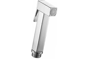 BAGNOCLIC - Doccetta Bidet Ergonomica in Ottone Cromato | Igienica e Confortevole | Design Moderno Quadrato | Facilità di Utilizzo, Cromo, Ottone