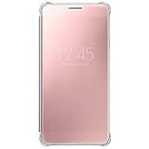 Samsung Pembe Altın A7 (2016) Clear View Fonksiyonel Kılıf