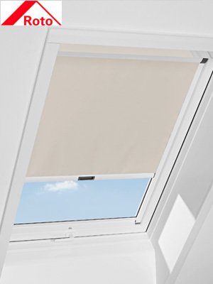 Original Roto Verdunkelungsrollo ZRVM für R84 / R85 / R86 / R88 / R89 , Fenstergröße 11/14 in der Stofffarbe 1-V01 / weiß , WDF KAW KEW Rollo Rollos - 4
