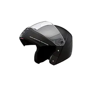 Studds Ninja Elite With Carbon Strip With Clear Visor Full Face Helmet -Black (L)