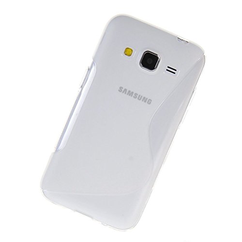 Funda para SAMSUNG GALAXY CORE PRIME G360F GEL TPU Dise  o S-Line Color TRANSPARENTE