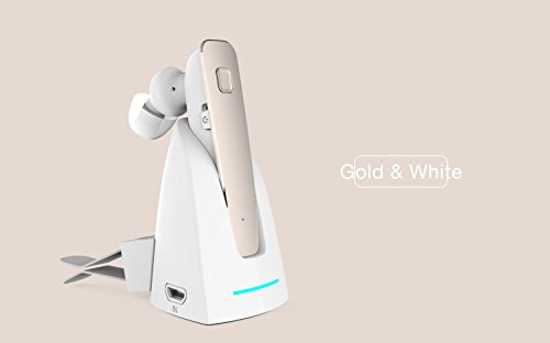 LANERJIYA R6100 Bluetooth Earphone Hands Free Wireless Earphone Car Kit Stereo Earphone with Mic And In Car With 2 USB Charging Dock