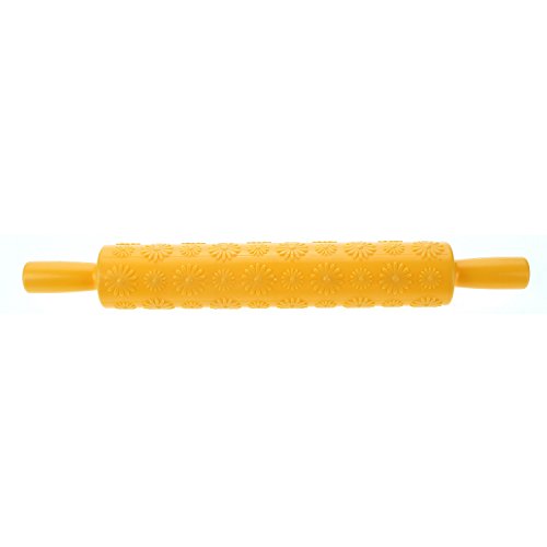 11 x Fondant Rollstab Struktur-Teigrollen STAR-LINE® Prägerolle Rollfondant Deko Teigrolle Torten Dekoration Musterrolle Blume Schmetterling - 7