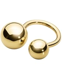 Dyrberg/Kern de mujer apilables Ring 16/01 Manon II SHINY Oro Acero Inoxidable (Talla 54 (17.2) – 339331
