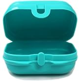 Tupperware to Go Mini-Twin outdoor turquoise lunch box size 1