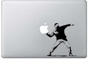 SIGNCUTTER Macbook Air 13, 15 inch decal sticker (Aufkleber) Banksy Riot Flowers for Apple Laptop