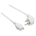 Produktbild Mutec Power 10 meter Geerdeter Computer Monitor Kaltgeräte Netzkabel zu 90° abgewinkelt EU Schuko-Stecker – IEC-60320 C13 – bis 250 V, 50 Hz, 15A - nicht polarisiert 10m VDE zugelassen