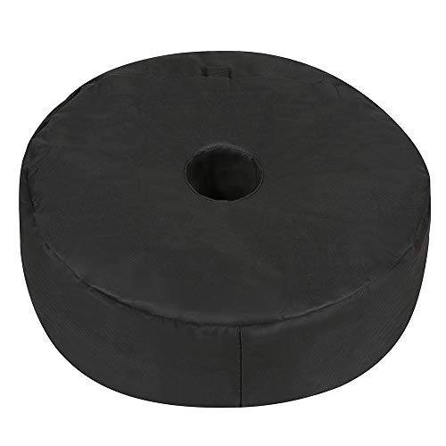 LEMESO Sac de Poids de Base Rond 45cm pour Parasol Terrasse de Plage et de Patio, Support de Sable Auvent