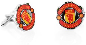 Silver Manchester United Cuff Links With Gift Box