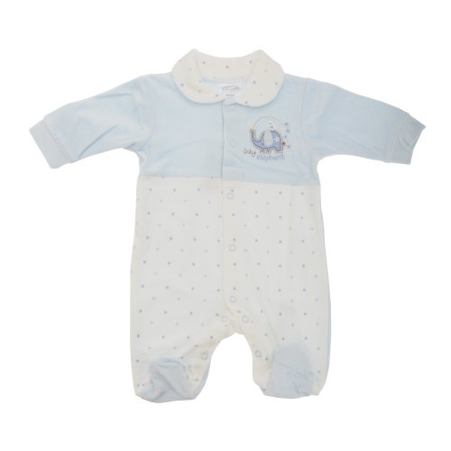 Baby Boys/Girls Baby Elephant Fleece Romper Suit (6-9 Months) (Blue)