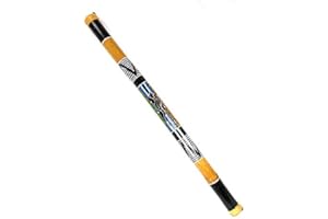 COCO PAPAYA BASTONE DI PIOGGIA XL in bambù, Rainstick 100 cm decoro dipinto a mano.