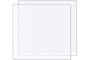 DRERIO 2 Pezzi 30 x 30 cm Lastre Plexiglass 3mm Fogli acrilici in Trasparente Plexiglass Pannello Plexiglass per Decorazione Domestica, Display, Cornice, Pittura