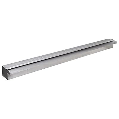 vidaXL Lame d'eau rectangulaire à LED 90 cm acier inoxydable pour piscine bassin