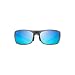 Produktbild Maui Jim B440 11M Matte Grey Big Wave Rectangle Sunglasses Polarised Lens Category 3 Lens Mirrored Size 67mm