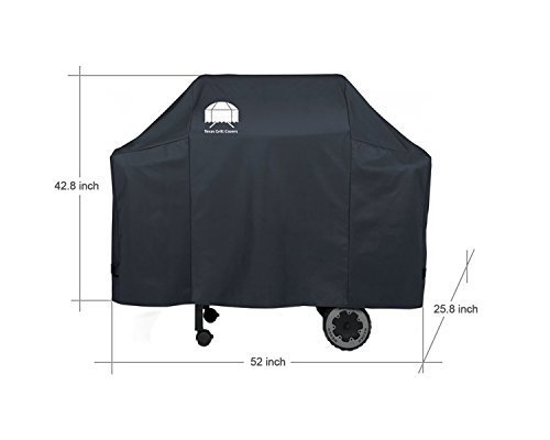 Premium Abdeckhaube Für Weber Spirit 200 / 300 und Genesis Silber A / B – Texas Grill Covers 7573 – Gasgrills schutzhülle Inklusive Bürste Und Zange - 7