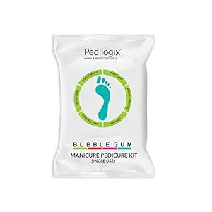 O3+ Pedilogix Bubble Gum Manicure Pedicure Kit for Reduces stress and soothes tired muscles (Combo Of 6)