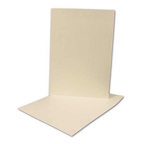 25 Stück // Artoz Green-Line Karten ohne Falz // DIN A4, 297 x 210mm, Farbe: Tortilla