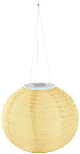 Lunartec Solar-LED-Lampion mit Dämmerungs-Sensor, IP44, warmweiß, 30 cm Ø - 2