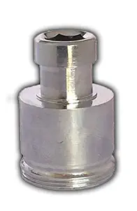 Impoda Chrome Plated Brass Washing Machine C.P Nozzle, Adapter, Connector, Nipple