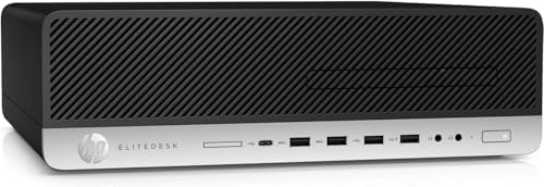 HP EliteDesk 800 G5 SFF Desktop, Intel Core i7-9700T, 16 GB di RAM, SSD da 512 GB, Wi-FI, Bluetooth, tastiera QWERTY americana, Windows 11 Pro (ricondizionato)