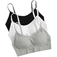 Broadbeno Women Sports Bra Fitness Yoga t Shirt Comfy Bra Seamless Bra for Women Yoga/Sport/Fitness, Sassy Women Sport Bra,646 Bra in Free Size Pack of 3